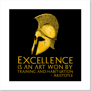 Ancient Greek Philosophy - Aristotle Quote - Motivational Posters and Art